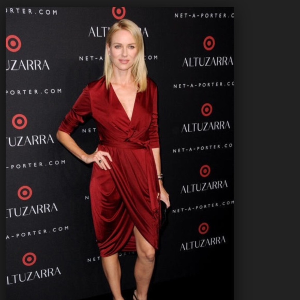 Altuzarra for Target red wrap dress S NWT